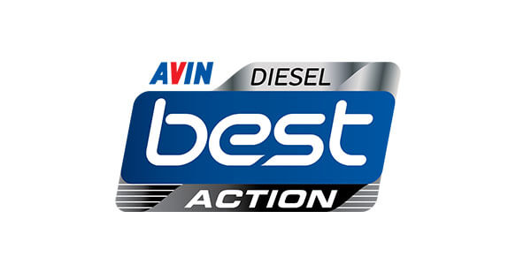 Το πρώτο λογότυπο του DIESEL BEST ACTION για το πετρέλαιο κίνησης της AVIN το 2015