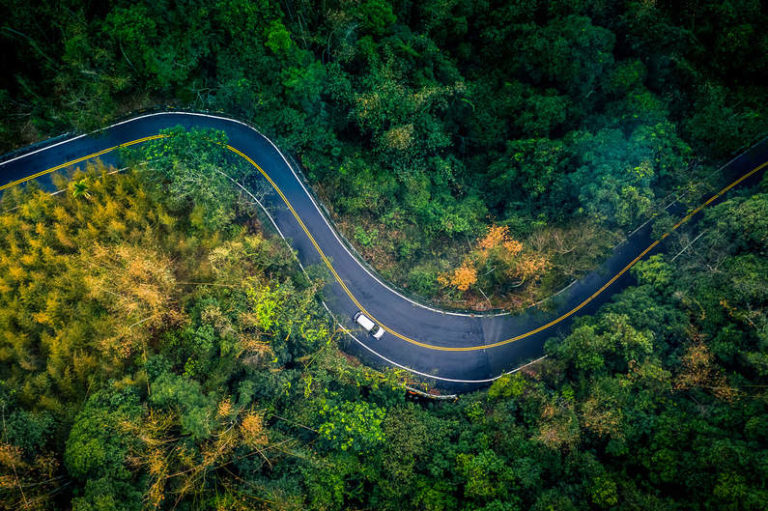 Car on the road